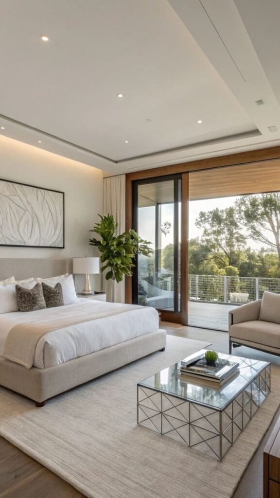 quarto de hospedes alto padrao com sacada